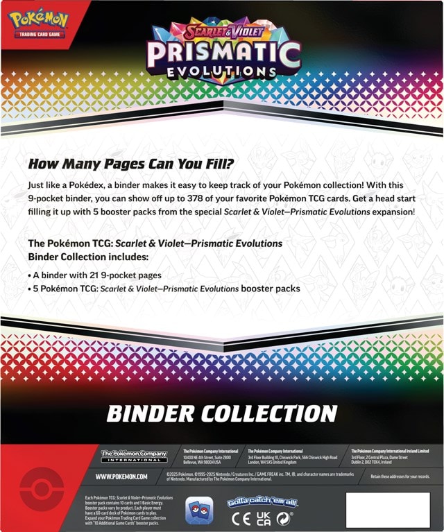 Prismatic Evolutions Binder Collection