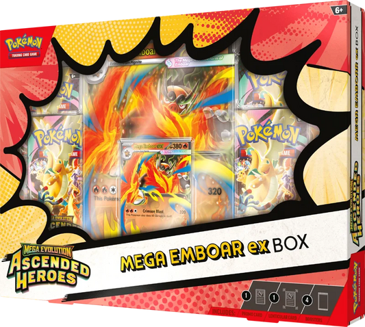Ascended Heroes - Mega Emboar ex Box - English - Pokemon TCG