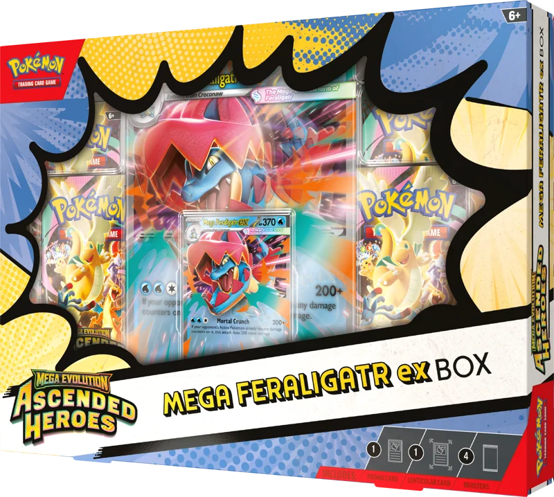 Ascended Heroes - Mega Feraligatr ex Box- English - Pokemon TCG