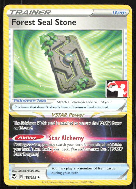 Forest Seal Stone - 156/195 - Play! Stamped - Prize Pack Series Cards - Pokemon