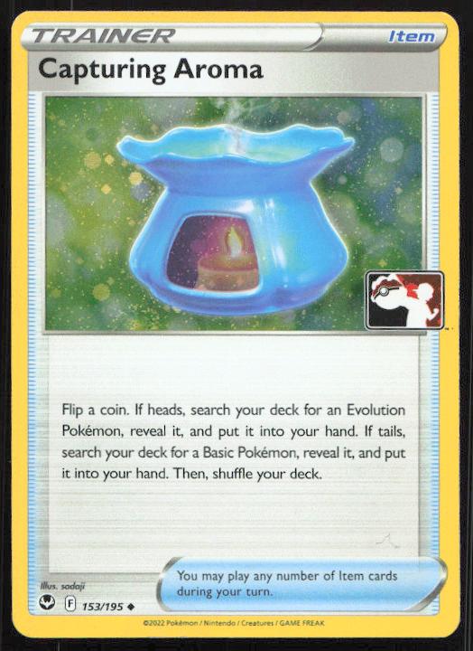 Capturing Aroma - 153/195 - Play! Stamped - Prize Pack Series - Pokemon TCG Card