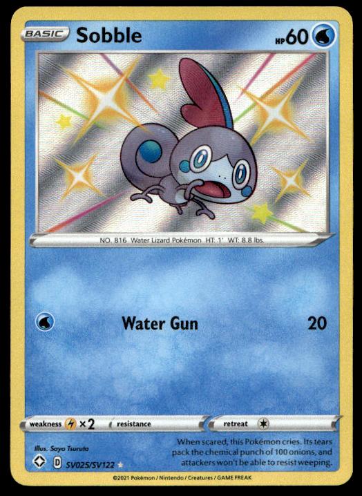 Sobble - SV025/SV122 - Holo Rare - Shining Fates - Pokemon TCG Card (1)