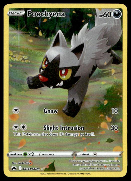 Poochyena - GG33/GG70 - Ultra Rare - Crown Zenith - Pokemon TCG Card