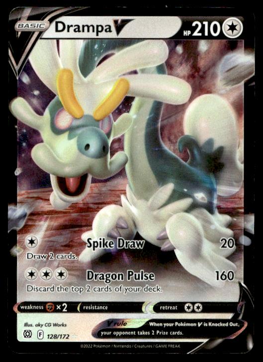 Drampa V - 128/172 - Ultra Rare - Brilliant Stars - Pokemon TCG Card