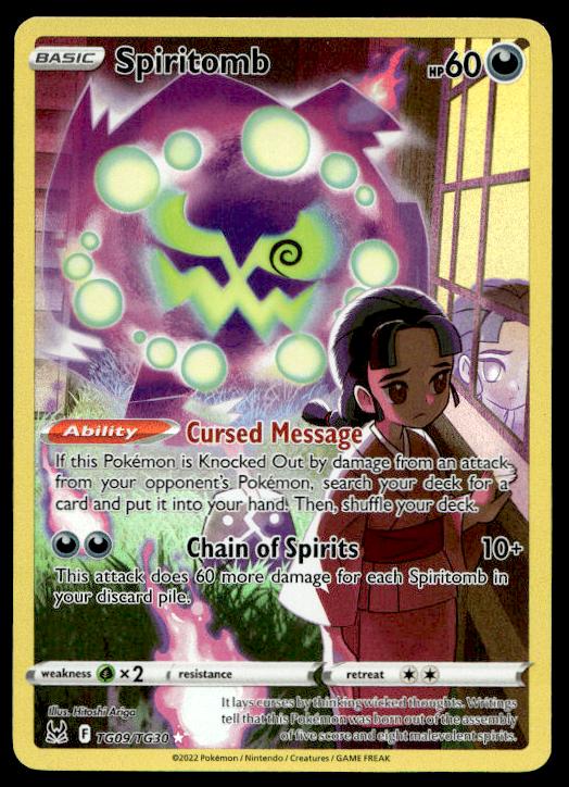 Spiritomb - TG09/TG30 - Ultra Rare - Lost Origin - Pokemon TCG Card