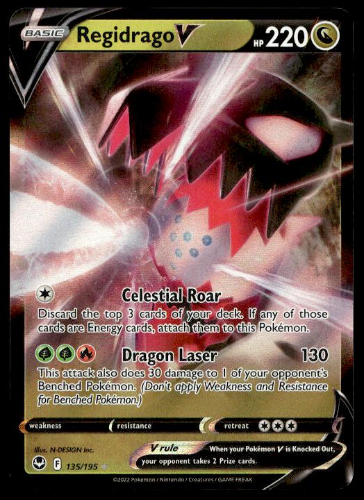 Regidrago V - 135/195 - Ultra Rare - Silver Tempest - Pokemon TCG Card