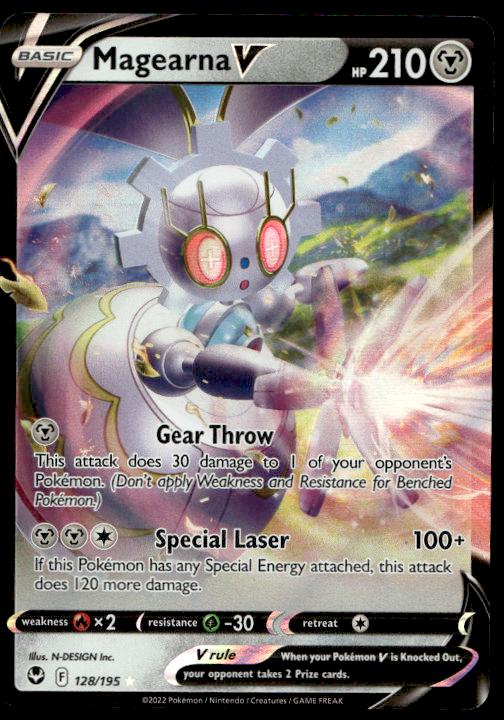 Magearna V - 128/195 - Ultra Rare - Silver Tempest - Pokemon TCG Card