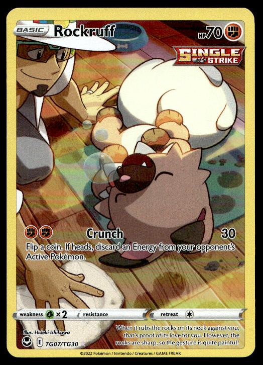 Rockruff - TG07/TG30 - Ultra Rare - Silver Tempest - Pokemon TCG Card