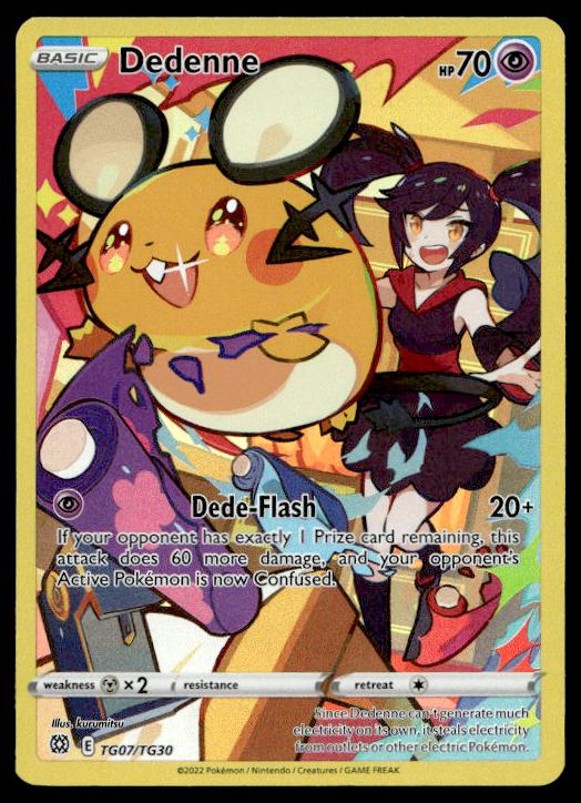 Dedenne - TG07/TG30 - Ultra Rare - Brilliant Stars - Pokemon TCG Card