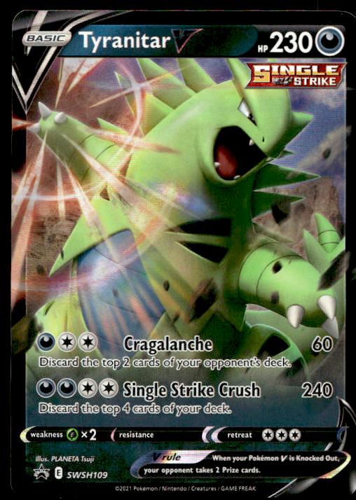 Tyranitar V - SWSH109 - Promo - Black Star - Pokemon TCG Card