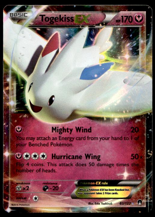 Togekiss EX - 83/122 - Ultra Rare - BREAKpoint - Pokemon TCG Card