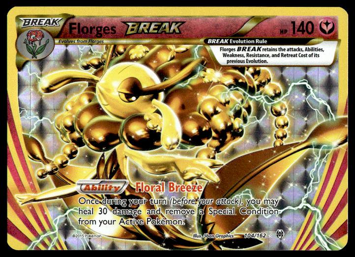 Florges BREAK - 104/162 - Rare BREAK - BREAKthrough - Pokemon TCG Card