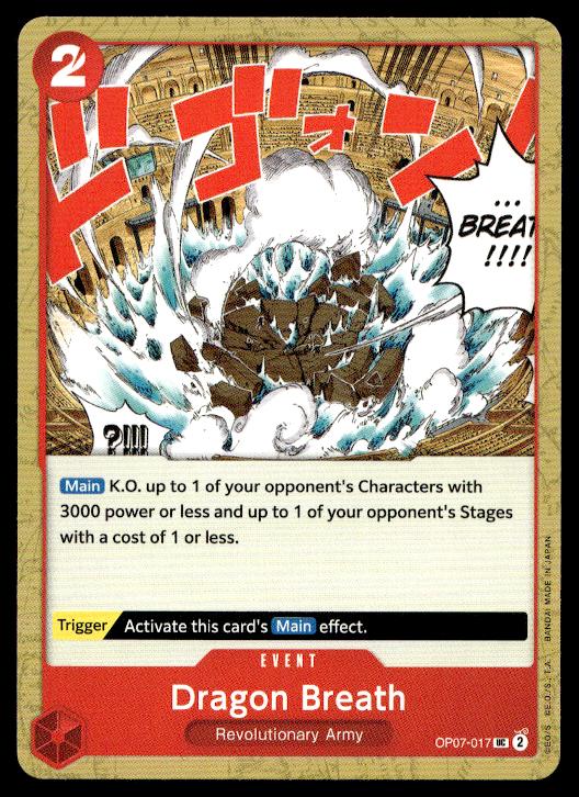 Dragon Breath - OP07-017 - Uncommon - 500 Years In The Future - One Piece Card