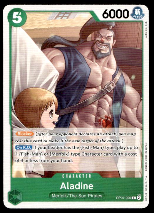 Aladine - OP07-020 - Common - 500 Years In The Future - One Piece TCG Card