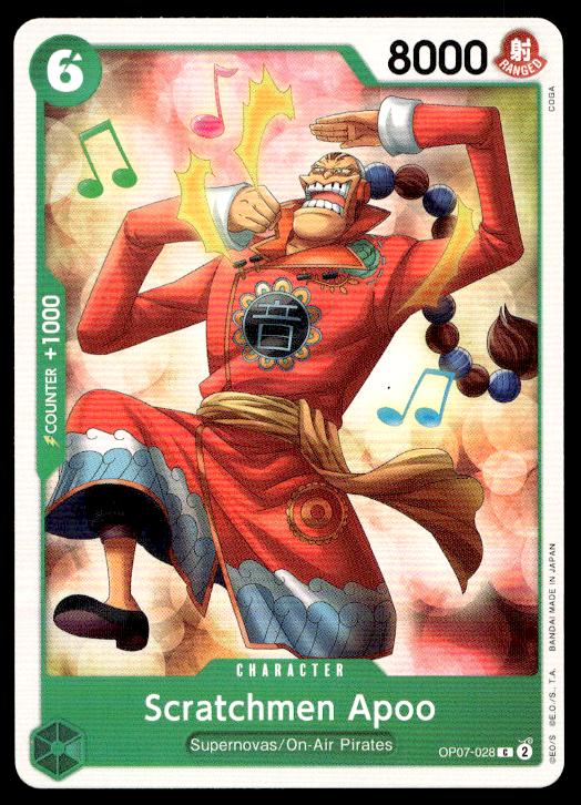 Scratchmen Apoo - OP07-028 - Common - 500 Years In The Future - One Piece Card