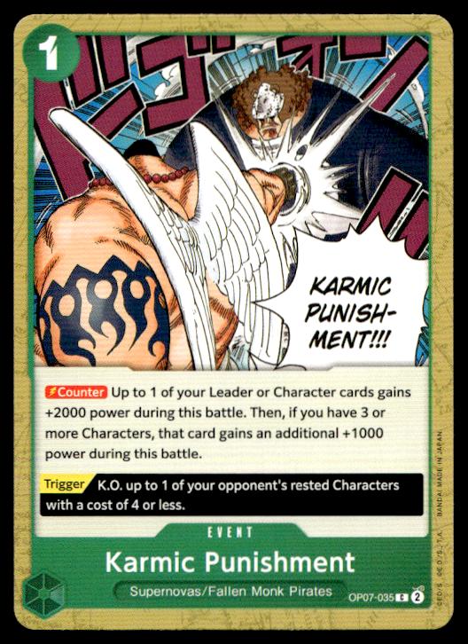 Karmic Punishment - OP07-035 - Common - 500 Years In The Future - One Piece Card