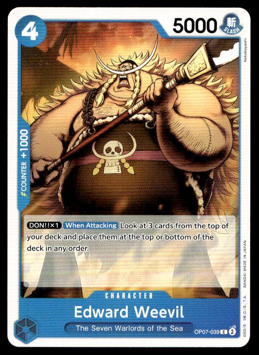 Edward Weevil - OP07-039 - Common - 500 Years In The Future - One Piece TCG Card