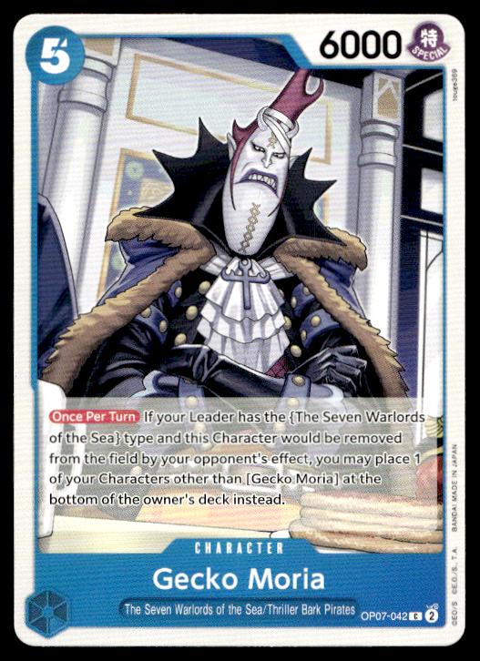 Gecko Moria - OP07-042 - Common - 500 Years In The Future - One Piece TCG Card