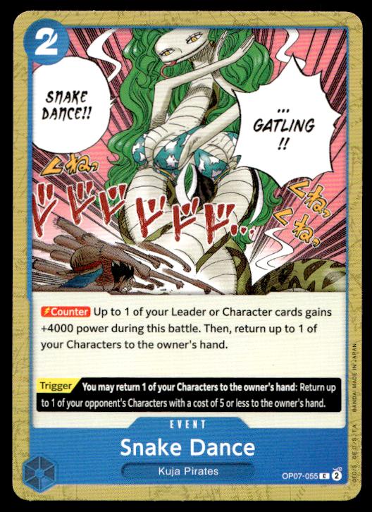 Snake Dance - OP07-055 - Common - 500 Years In The Future - One Piece TCG Card