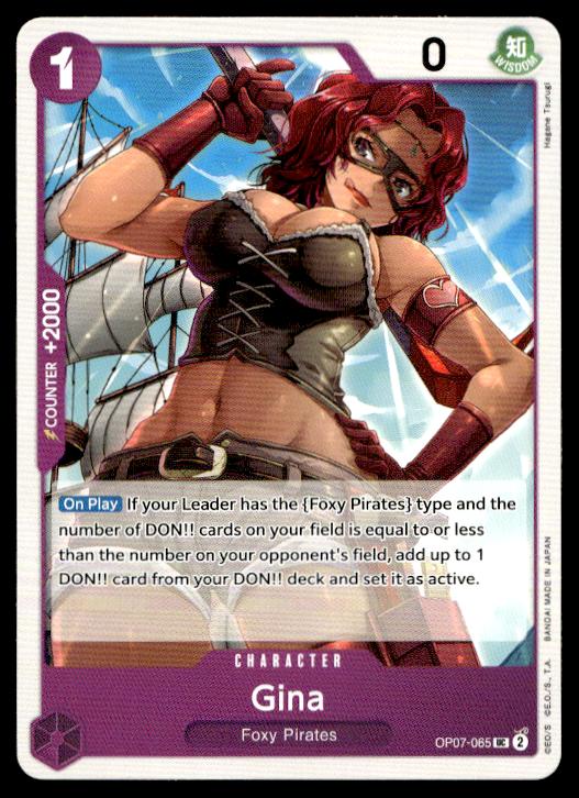 Gina - OP07-065 - Uncommon - 500 Years In The Future - One Piece TCG Card