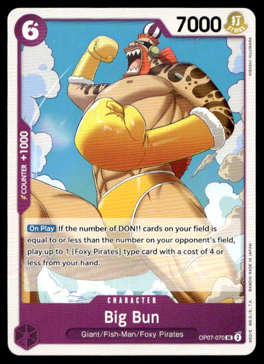 Big Bun - OP07-070 - Uncommon - 500 Years In The Future - One Piece TCG Card