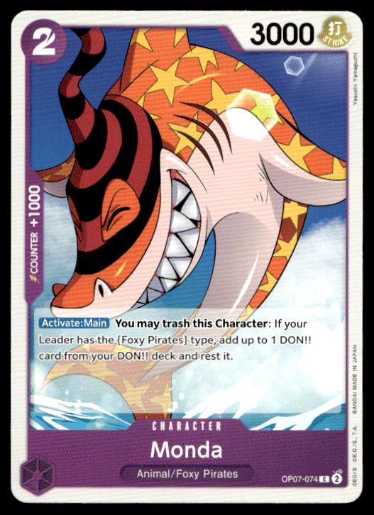 Monda - OP07-074 - Common - 500 Years In The Future - One Piece TCG Card