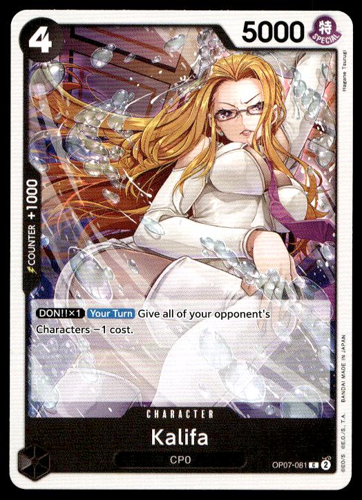 Kalifa - OP07-081 - Common - 500 Years In The Future - One Piece TCG Card