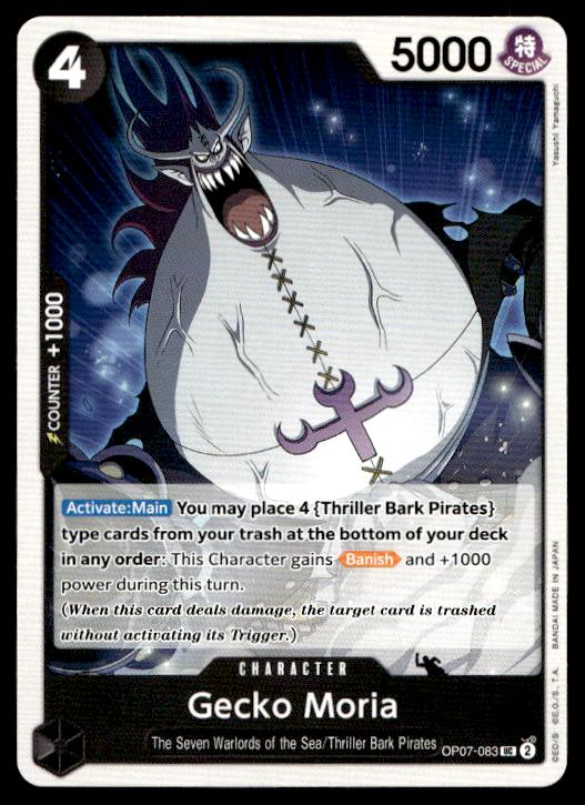 Gecko Moria - OP07-083 - Uncommon - 500 Years In The Future - One Piece TCG Card