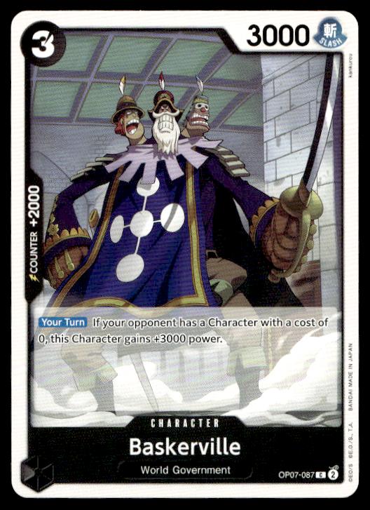 Baskerville - OP07-087 - Common - 500 Years In The Future - One Piece TCG Card