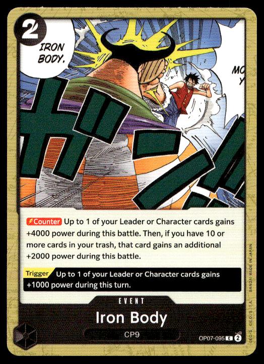 Iron Body - OP07-095 - Common - 500 Years In The Future - One Piece TCG Card