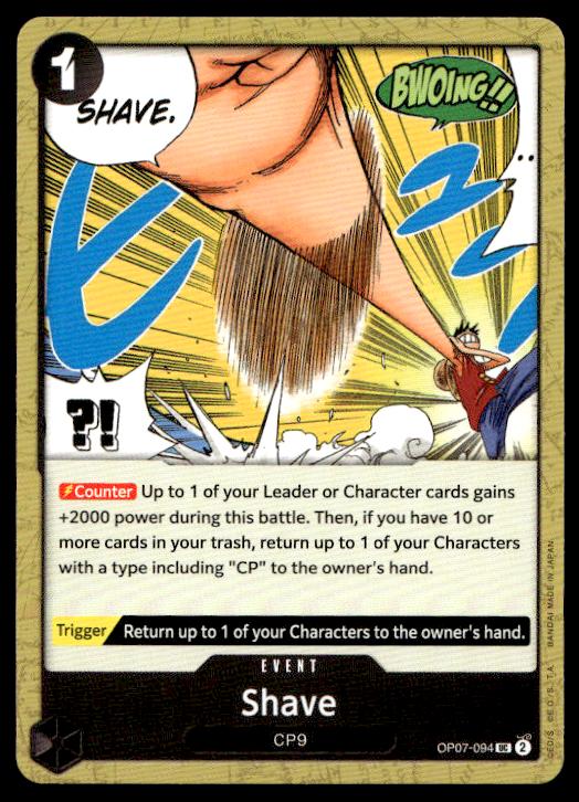 Shave - OP07-094 - Uncommon - 500 Years In The Future - One Piece TCG Card