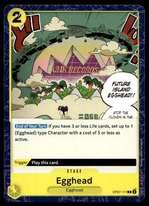 Egghead - OP07-117 - Common - 500 Years In The Future - One Piece TCG Card