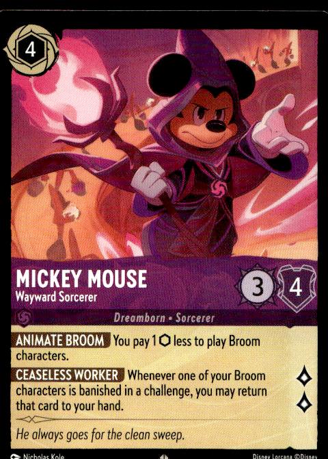 Mickey Mouse - Wayward Sorcerer - 51/204 - The First Chapter - Lorcana (1)