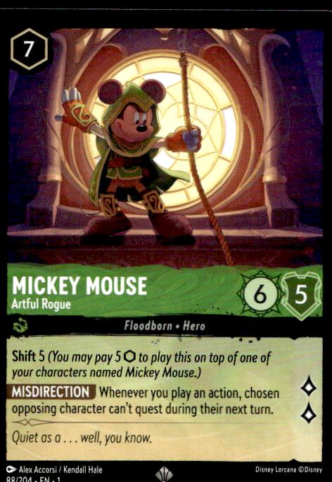 Mickey Mouse - Artful Rogue - 88/204 - The First Chapter - Lorcana (1)