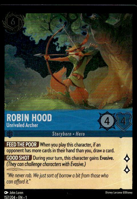 Robin Hood - Unrivaled Archer - 157/204 - The First Chapter - Lorcana (1)