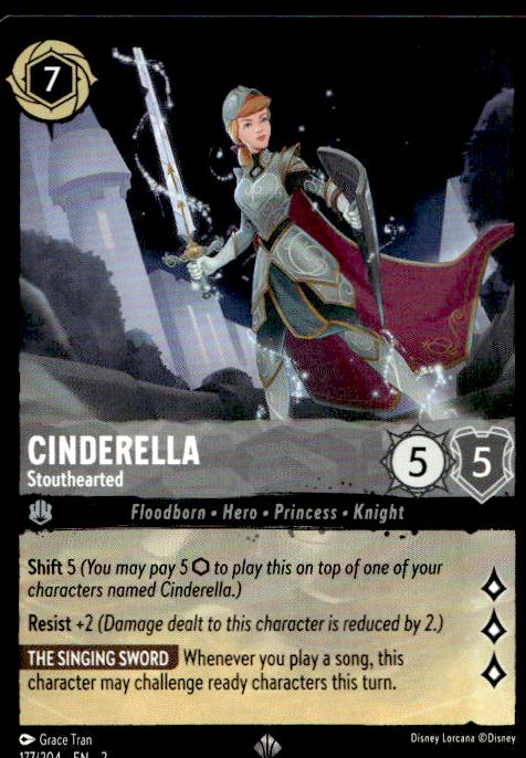 Cinderella - Stouthearted - 177/204 - Rise of the Floodborn - Lorcana