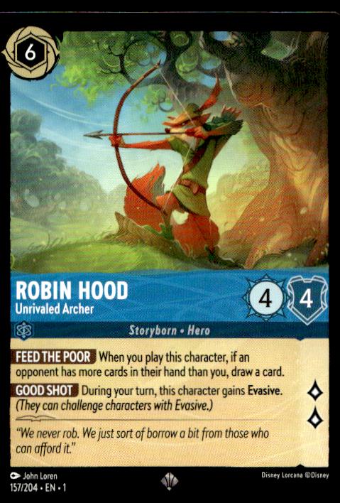 Robin Hood - Unrivaled Archer - 157/204 - The First Chapter - Lorcana (2)