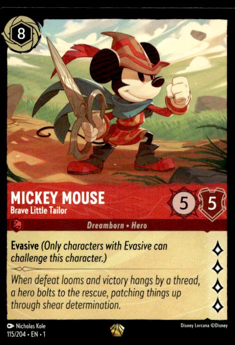 Mickey Mouse - Brave Little Tailor - 115/204 - The First Chapter - Lorcana