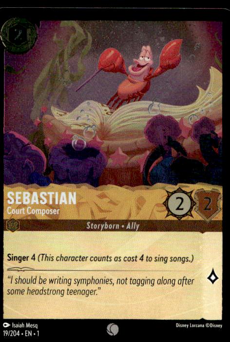 Sebastian - Court Composer - 19/204 - The First Chapter - Lorcana