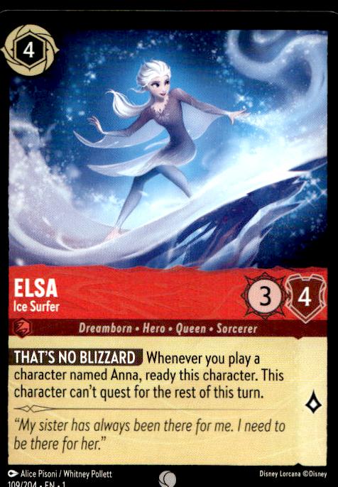 Elsa - Ice Surfer - 109/204 - The First Chapter - Lorcana