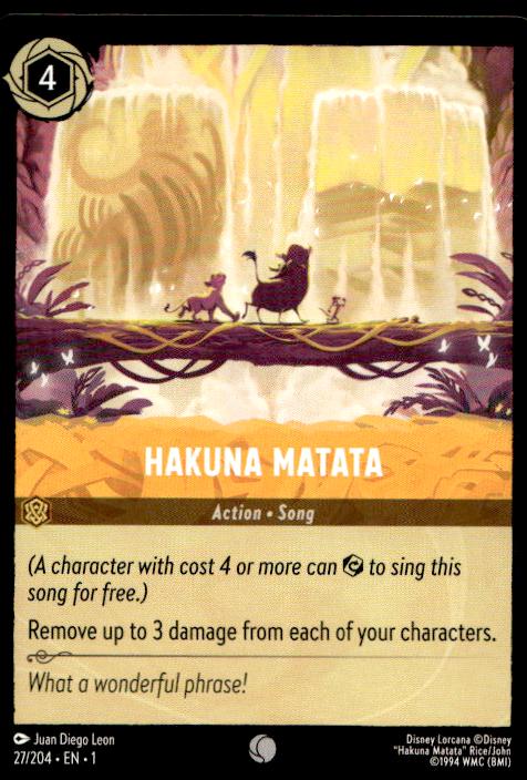 Hakuna Matata - 27/204 - The First Chapter - Lorcana