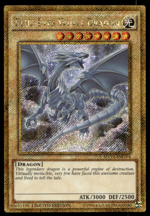 Blue-Eyes White Dragon - MVP1-ENGV4 - Secret Rare - The Dark Side of Dimensions Movie Pack: Secret Edition - Yu-Gi-Oh Card