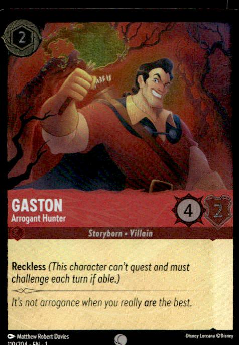 Gaston - Arrogant Hunter - 110/204 - The First Chapter - Lorcana (1)