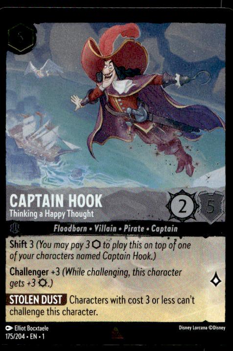 Captain Hook - Thinking a Happy Thought - 175/204 - The First Chapter - Lorcana