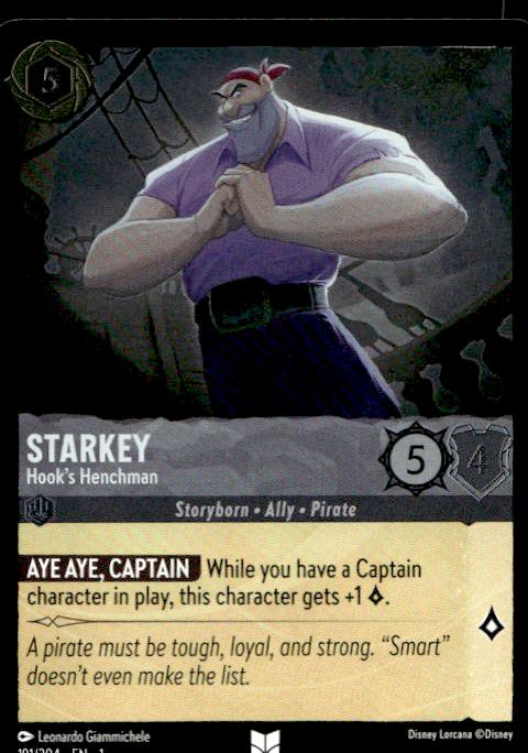 Starkey - Hook's Henchman - 191/204 - The First Chapter - Lorcana