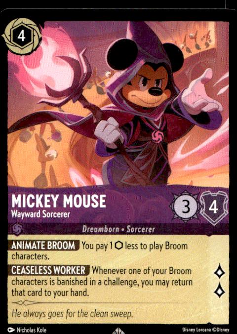 Mickey Mouse - Wayward Sorcerer - 51/204 - The First Chapter - Lorcana